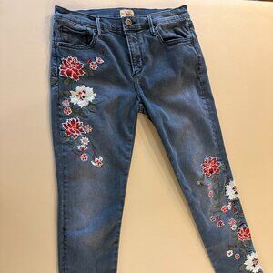 Driftwood black embroidered jeans - Jackie